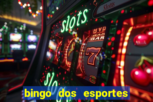 bingo dos esportes para imprimir